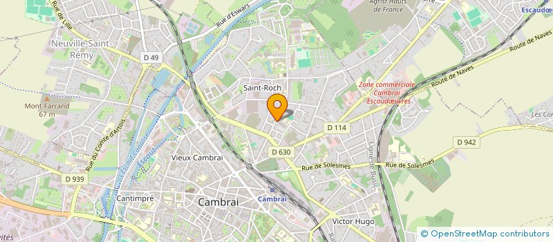 localisation de l'entreprise MADAME GREGORIANE LAGACHE  CAMBRAI