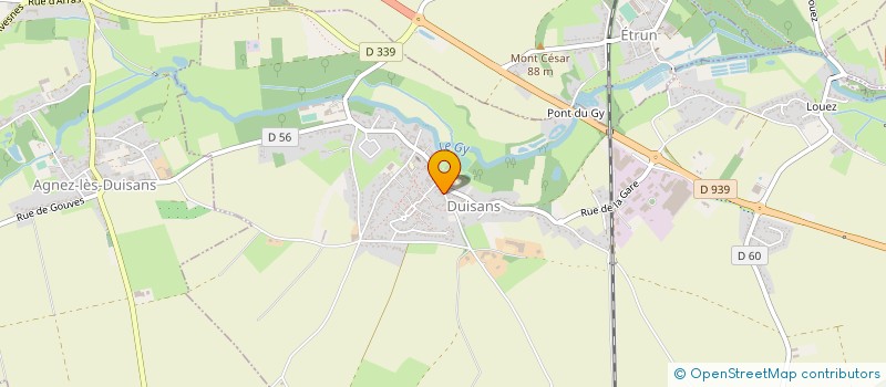 localisation de l'entreprise MADAME GREGORINE MAGNIEN  DUISANS