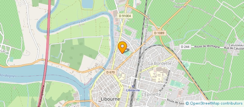 localisation de l'entreprise MADAME GRETA RODRIGUEZ  LIBOURNE