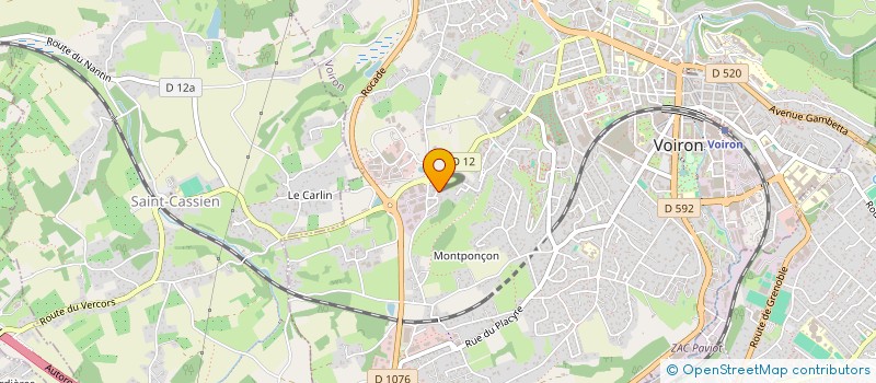 localisation de l'entreprise MADAME GRISELDA JUNG  VOIRON