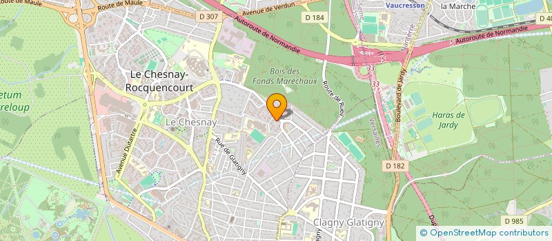 localisation de l'entreprise MADAME GRISETI GODEFROID  LE CHESNAY-ROCQUENCOURT