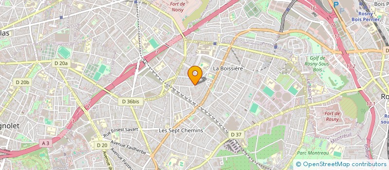 localisation de l'entreprise MADAME GRZEGORZ WIKLIK à MONTREUIL