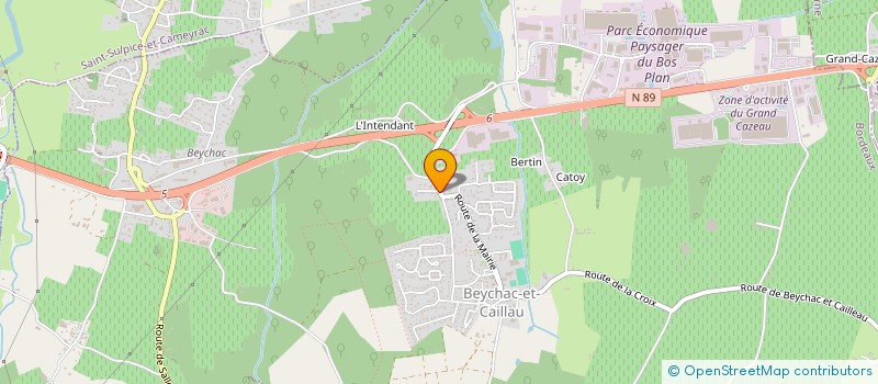 localisation de l'entreprise MADAME GUATTERI TENEN  BEYCHAC-ET-CAILLAU