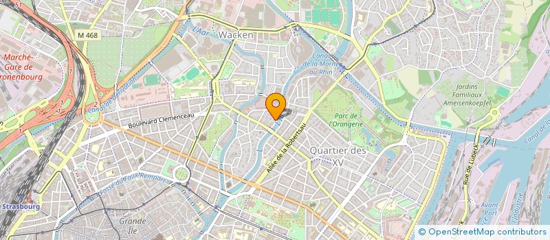 localisation de l'entreprise MADAME GUDRUN RADLER à STRASBOURG
