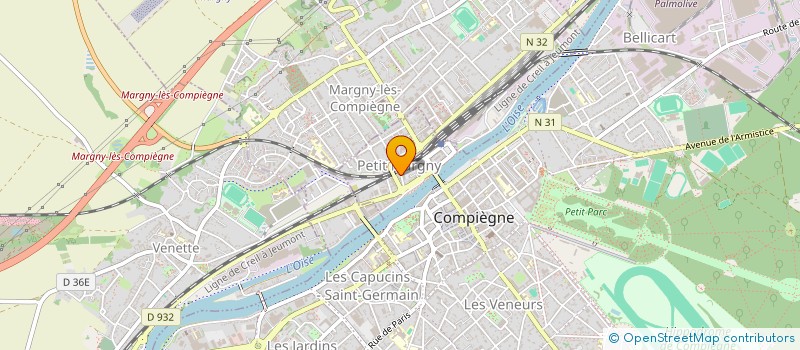 localisation de l'entreprise MADAME GUEDA KOUDY BA  COMPIEGNE