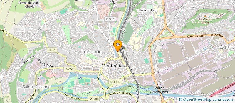 localisation de l'entreprise MADAME GUEDDA MANGANE à MONTBELIARD