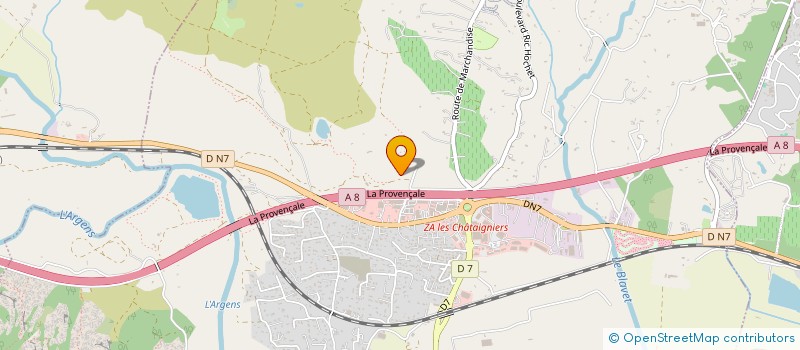 localisation de l'entreprise MADAME GUELPA DONNAT à ROQUEBRUNE-SUR-ARGENS