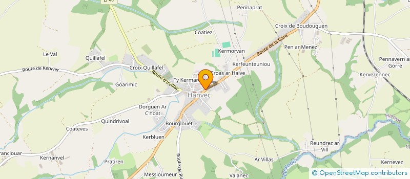 localisation de l'entreprise MADAME GUENAELLE ABEGUILE à DIRINON