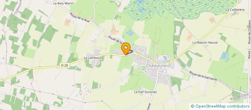 localisation de l'entreprise MADAME GUENAELLE CHOUIN  CHATEAUNEUF