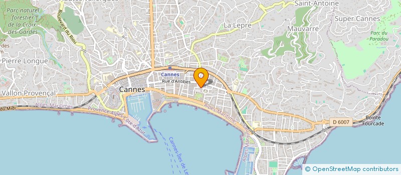 localisation de l'entreprise MADAME GUENAELLE DEBUT  CANNES