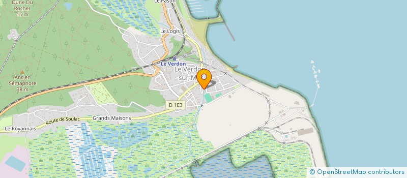 localisation de l'entreprise MADAME GUENAELLE DUPAS à LE VERDON-SUR-MER