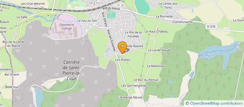 localisation de l'entreprise MADAME GUENAELLE GUILLOUX  SAINT-PIERRE-LA-COUR