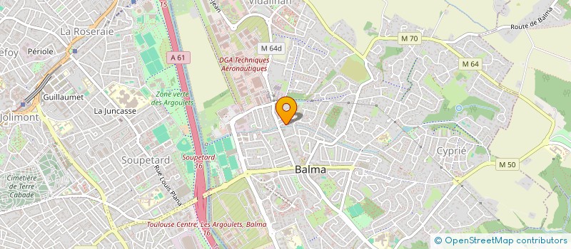 localisation de l'entreprise MADAME GUENAELLE LABRUNIE  BALMA