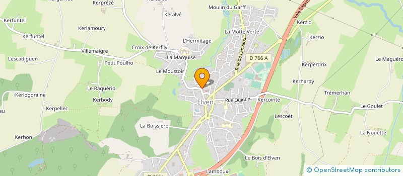 localisation de l'entreprise MADAME GUENAELLE LE LAUSQUE  ELVEN