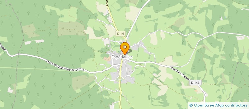 localisation de l'entreprise MADAME GUENAELLE TERRADE  ESPEDAILLAC