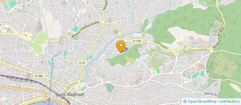 localisation de l'entreprise MADAME GUENAELLE VAN DER LIST  SAINT-RAPHAEL
