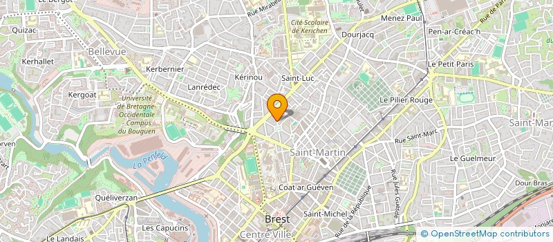 localisation de l'entreprise MADAME GUENOLA BENOIST DE BEAUPRE à BREST
