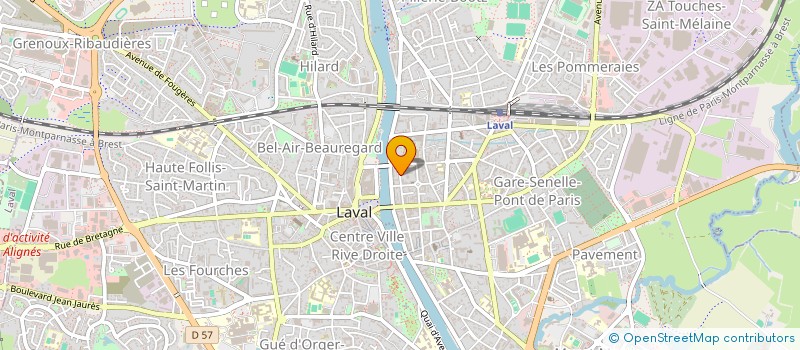 localisation de l'entreprise MADAME GUENOLA ROLAND  LAVAL