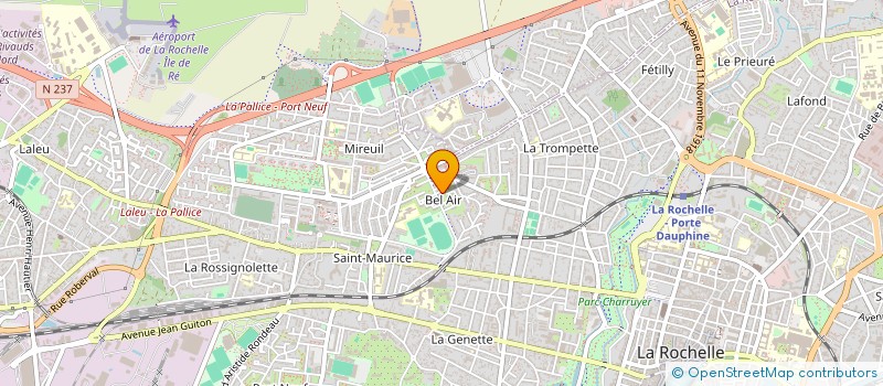 localisation de l'entreprise MADAME GUENOLEE CARREL  LA ROCHELLE