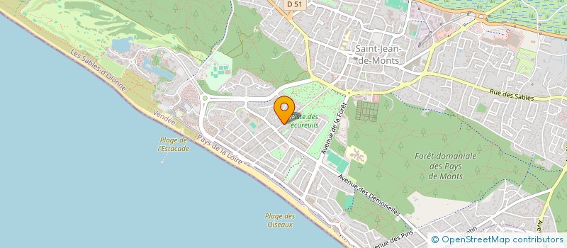 localisation de l'entreprise MADAME GUERIN SOLENE  SAINT-JEAN-DE-MONTS