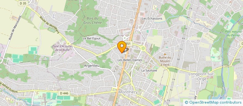 localisation de l'entreprise MADAME GUERLANDE GUERRIER  MONTLHERY