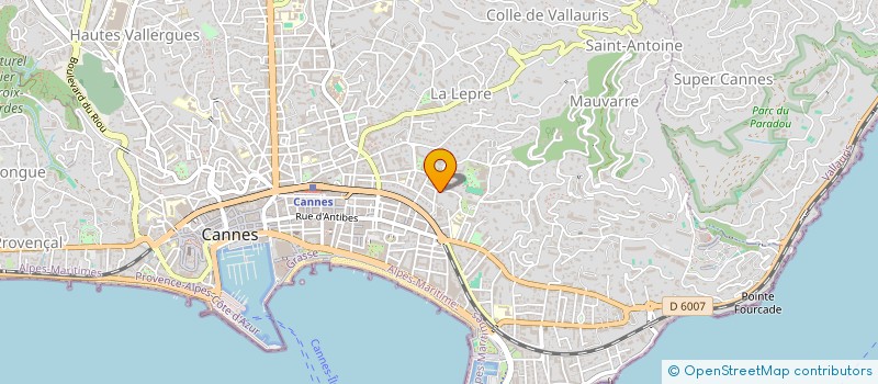 localisation de l'entreprise MADAME GUIA CONSOLO MORIONDO  CANNES