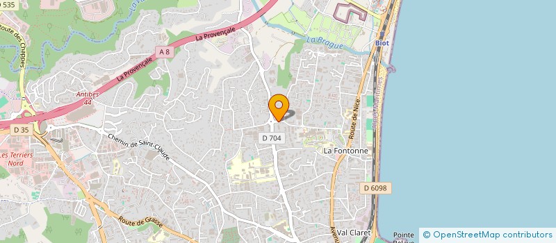 localisation de l'entreprise MADAME GUIDA RIBEIRO à ANTIBES
