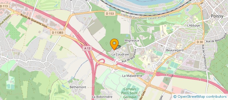 localisation de l'entreprise MADAME GUIFTY DOSSOU  POISSY