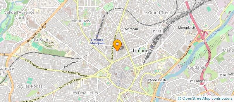 localisation de l'entreprise MADAME GUILAINE CHAIGNEAU à LIMOGES