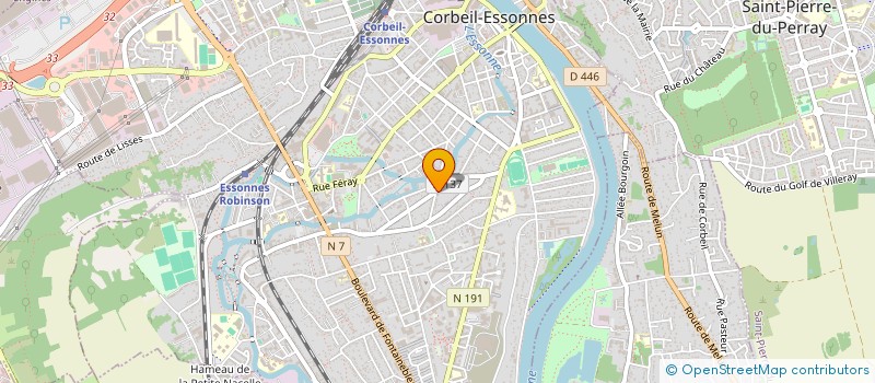 localisation de l'entreprise MADAME GUILAINE FOSSIER à CORBEIL-ESSONNES