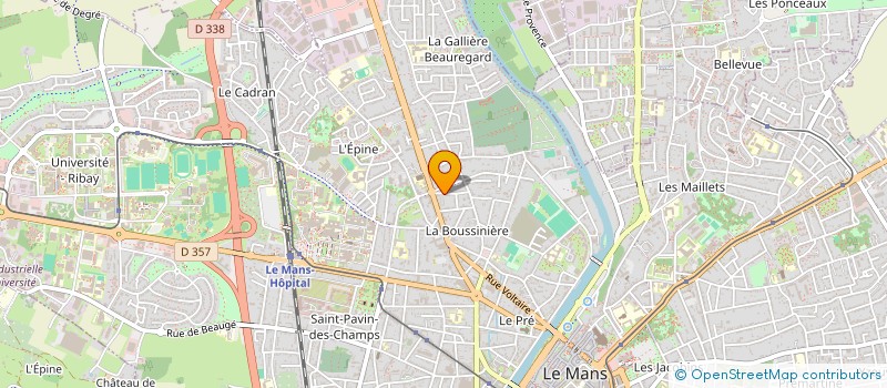 localisation de l'entreprise MADAME GUILAINE GILLET  LE MANS