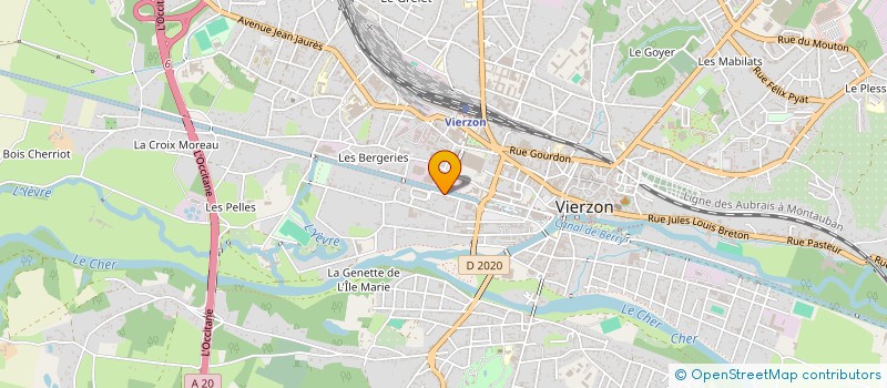 localisation de l'entreprise MADAME GUILAINE GRIGIS  VIERZON