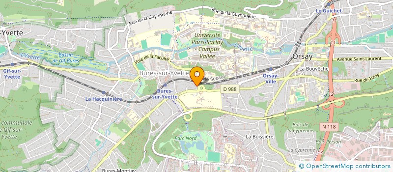 localisation de l'entreprise MADAME GUILAINE MOINERIE  BURES-SUR-YVETTE