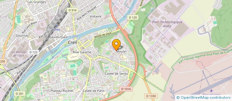 localisation de l'entreprise MADAME GUILEINNE NDELI  CREIL