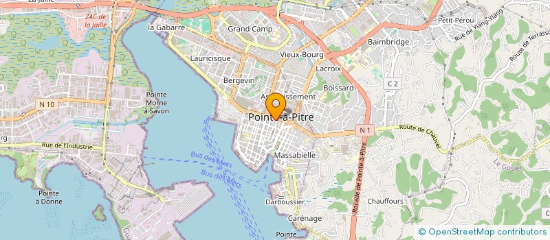 localisation de l'entreprise MADAME GUILENE ACHILLE  POINTE-A-PITRE