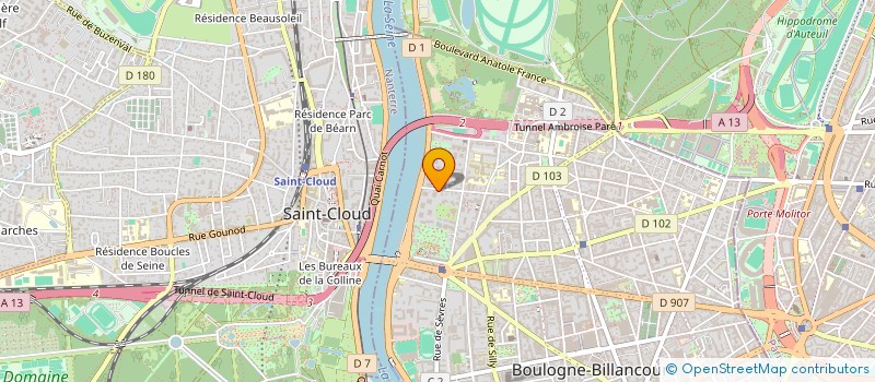 localisation de l'entreprise MADAME GUILENE DEQUIN à BOULOGNE-BILLANCOURT