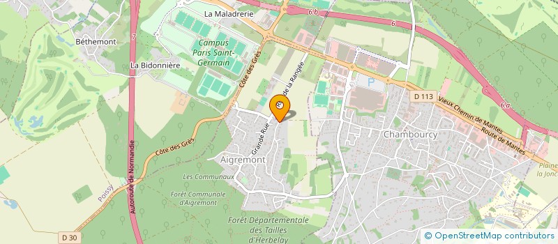 localisation de l'entreprise MADAME GUILENE GREGOIRE  AIGREMONT