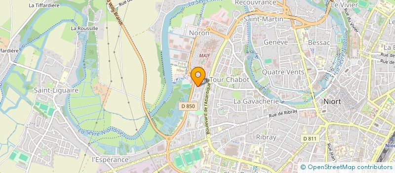 localisation de l'entreprise MADAME GUILHOT BOSLAND à NIORT