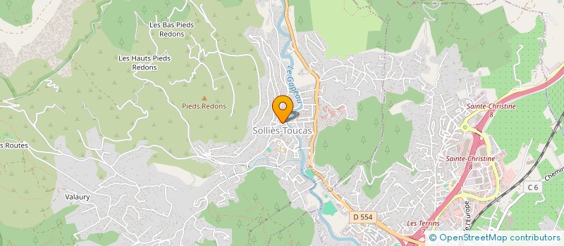 localisation de l'entreprise MADAME GUILIANE ROUSSEL  SOLLIES-TOUCAS