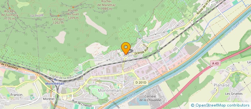 localisation de l'entreprise MADAME GUILLAINE BLAISE  ARBIN