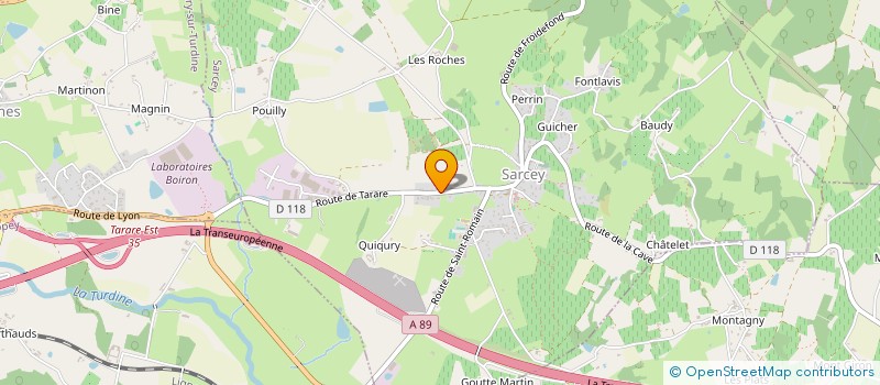 localisation de l'entreprise MADAME GUILLAINE VENET  SARCEY