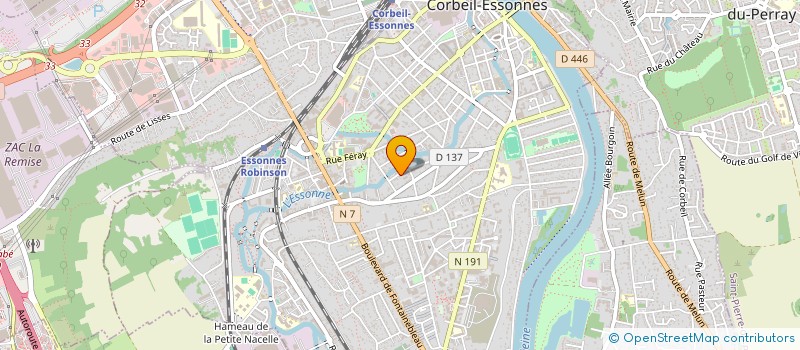 localisation de l'entreprise MADAME GUILLAUME CARRE à CORBEIL-ESSONNES