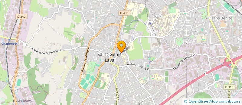 localisation de l'entreprise MADAME GUILLEMETTE BERTHOLON à SAINT-GENIS-LAVAL