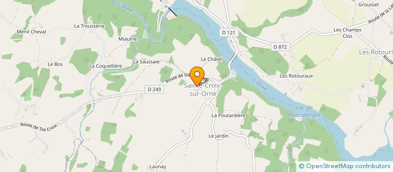 localisation de l'entreprise MADAME GUILLEMETTE BOUDOUX D HAUTEFEUILLE à PUTANGES-LE-LAC
