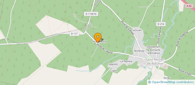 localisation de l'entreprise MADAME GUILLEMETTE DE BERTOULT D'HAUTECLOQUE  SAINT-MICHEL-DE-RIEUFRET