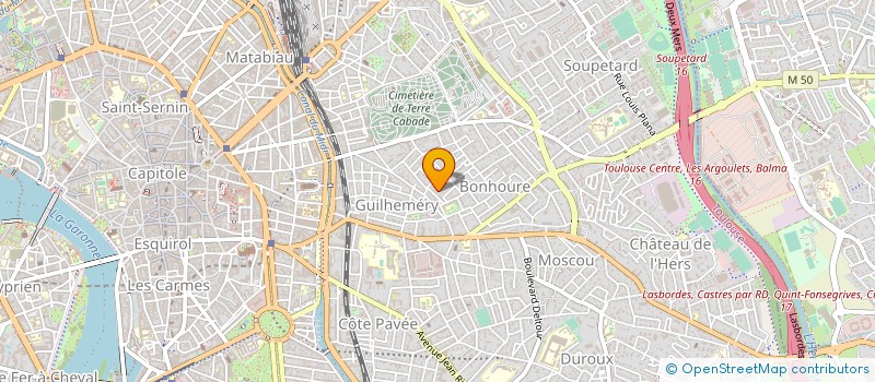 localisation de l'entreprise MADAME GUILLEMETTE DE MARTRIN-DONOS à TOULOUSE