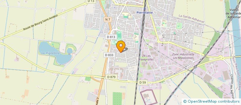 localisation de l'entreprise MADAME GUILLEMETTE DEHONDT  PIERRELATTE