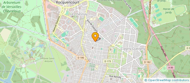 localisation de l'entreprise MADAME GUILLEMETTE ESCOLLE  LE CHESNAY-ROCQUENCOURT