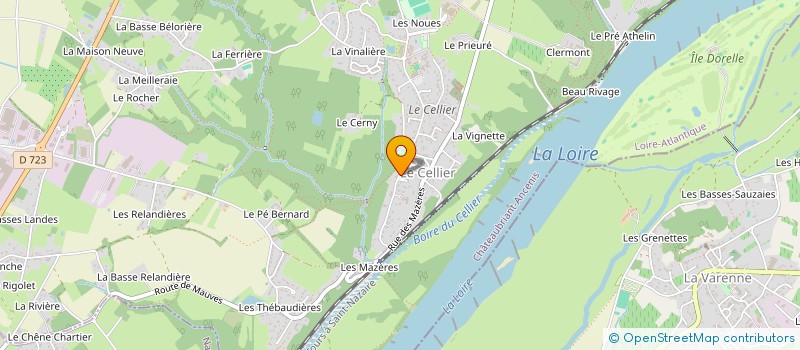 localisation de l'entreprise MADAME GUILLEMETTE HENNEQUIN  LE CELLIER