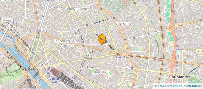 localisation de l'entreprise MADAME GUILLEMETTE JOBARD  PARIS